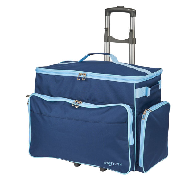 Sewing Online Large Sewing Machine Trolley Bag On Wheels, Navy 53 X 34 X 29Cm Sewing Machine